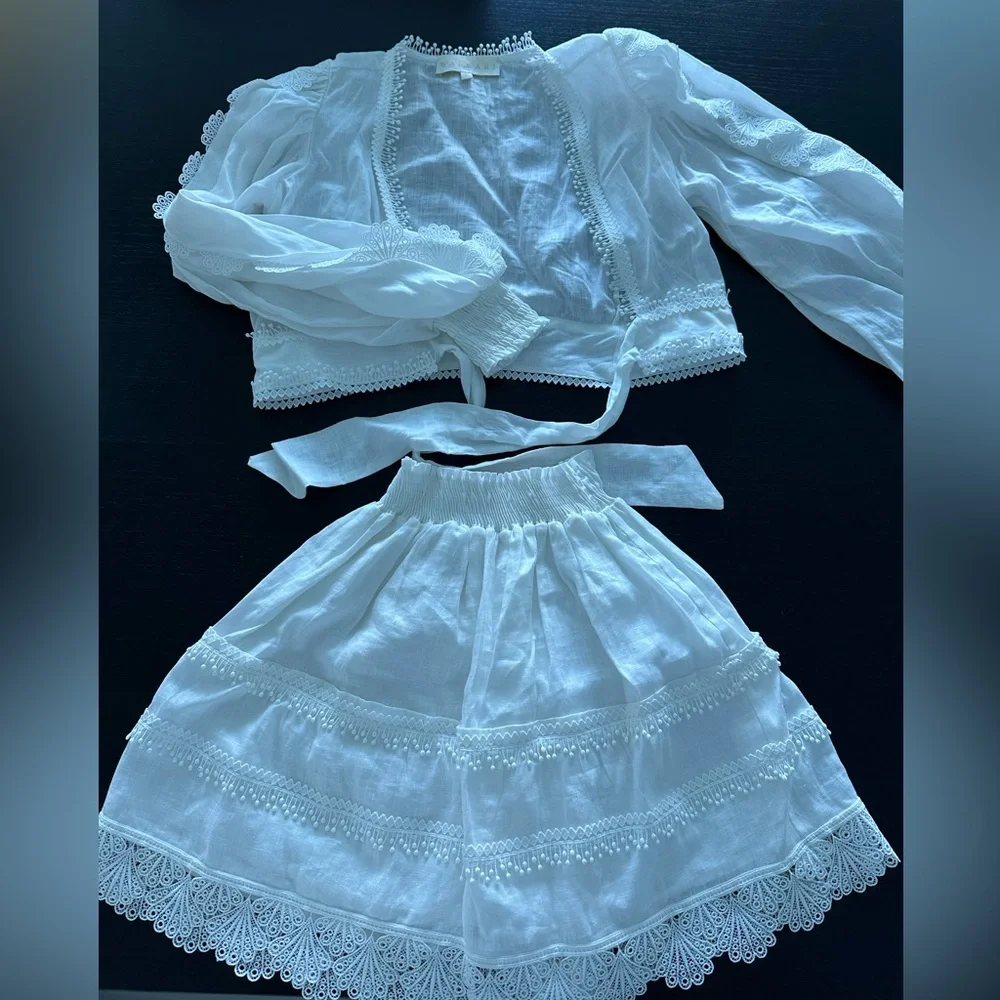 WAIMARI BRAND , SIZE S , WHITE SUMMER SET. - Picture 1 of 4